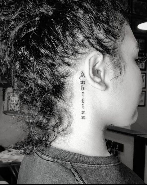 Down Neck Tattoos Women, Side Throat Tattoos Women, Simple Side Neck Tattoos For Women, Side Neck Tattoos Women Ideas Words, Tattoo Side Of Neck, Nek Tattoo Woman, Small Neck Tattoos For Women Side, Best Neck Tattoos For Women, Neck Tattoos Women Side Words