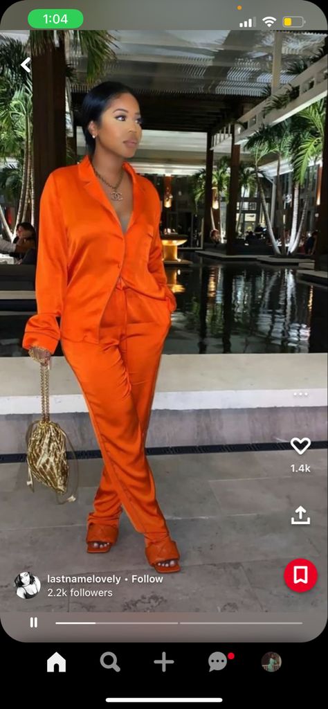 Brunch Attire, Jamaica Outfits, Cute Birthday Outfits, Orange Outfit, Shein Outfits, Model Inspo, Brunch Outfit, Black Women Fashion