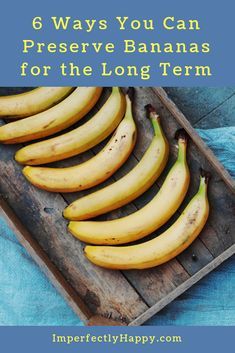 6 Ways You Can Preserve Bananas for the Long Term. Preserve Bananas, Recipes With Bananas, Traditional Homemaking, Preserving Fruit, Storing Food Long Term, Homestead Cooking, Easy Recipes For Kids, Canning Granny, Homesteading Life