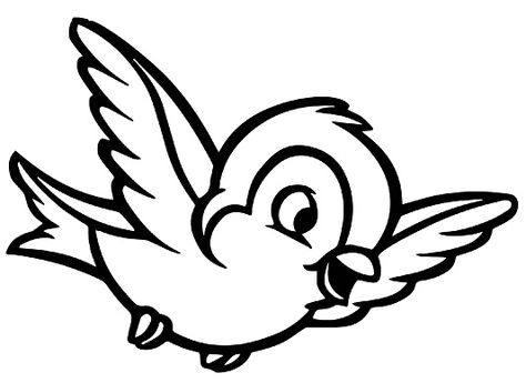 Bird Coloring, Easy Bird, Cartoon Bird, Space Coloring Pages, Black And White Birds, Bird Clipart, Dragon Coloring Page, Cartoon Birds, Detailed Coloring Pages