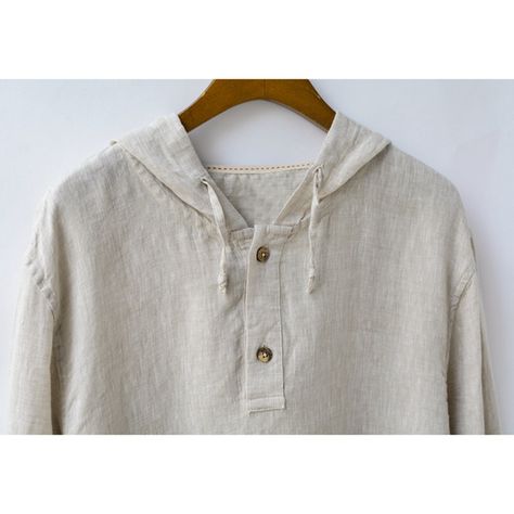 Mens National Cotton Linen Hoodies T-Shirt Long Sleeve Hooded Top Elegant Clothing, Hooded Top, Hooded Tops, Chic Clothes, Fashion Chic, Elegant Outfit, Clothes Online, Online Clothing, Cotton Linen