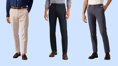 9 Of The Best Dress Pants For Men That Consistently Earn Top Reviews Dress Pants For Men, Comfortable Dress Pants, Men Overall, Warrior Dress, Casual Dress Pants, Fitted Dress Pants, Best Dress, Suit Pant, Mens Dress Pants