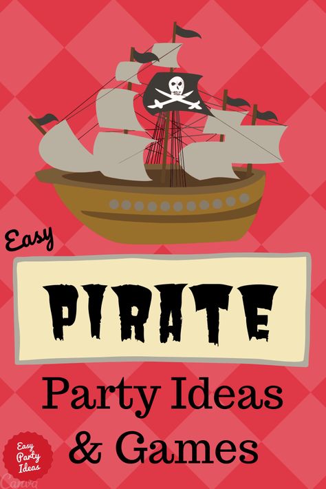 Pirate Games For Kids, Kid Party Ideas, Pirate Party Ideas, Pirate Jokes, Pirate Party Games, Easy Party Ideas, Kids Pirate Party, Island Birthday, Bunco Themes