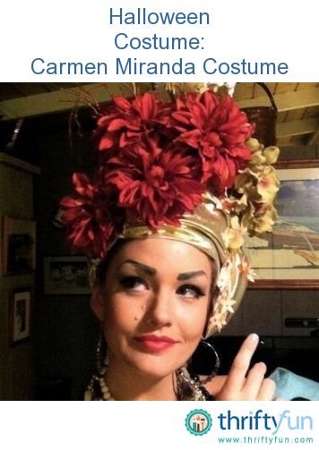 Carmen Miranda Costume, Broadway Actress, Carmen Miranda, The 40s, Film Star, Colorful Style, Plain Black, Fake Flowers, Black Sequins