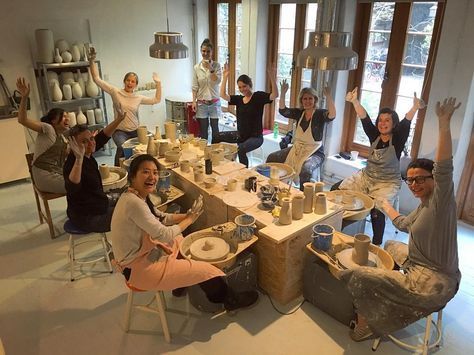 Clay Workshop Ideas, Copenhagen Instagram, Tortus Copenhagen, Ceramic Studio Ideas, Pottery Studio Ideas, Clay Workshop, Pottery Place, Art Studio Space, Studio Shed