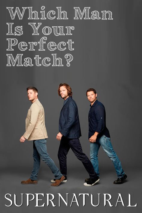 Answer all questions and find out Which Supernatural Man Is Your Perfect Match! #supernatural #deanwinchester #samwinchester #quiz #tvshow Supernatural Bunker Floor Plans, Dean Winchester X Yn, Supernatural Quiz, Supernatural Quizzes, Supernatural Season 1, Supernatural Show, Supernatural Season 7, Supernatural Men, Winchester Brother