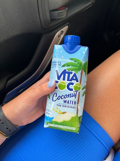 #coconut #hydration #water Vita Coconut Water, Coconut Water Aesthetic, Tiktok Hooks, Snacks School, Coconut Aesthetic, Hydration Water, Coconut Bowls, Coconut Drinks, Coconut Smoothie