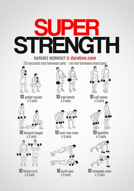 Super Strength Workout Medium Frame Body Outfits, Dumbbell Workout At Home For Men, Strength Workout With Dumbbells, Dumbell Superset Workout, Full Body Superset Workout Men, Mens Strength Training Workouts, Explosive Leg Workout For Men, Dynamic Workout Strength Training, Gym Exercises Man