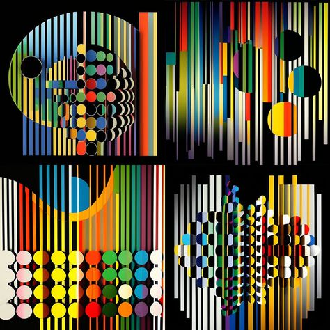 Yaacov Agam Art, Agamograph For Kids, Yaacov Agam, A Level Art, Creative Photos, Op Art, Pattern Art, Art Ideas, Tea