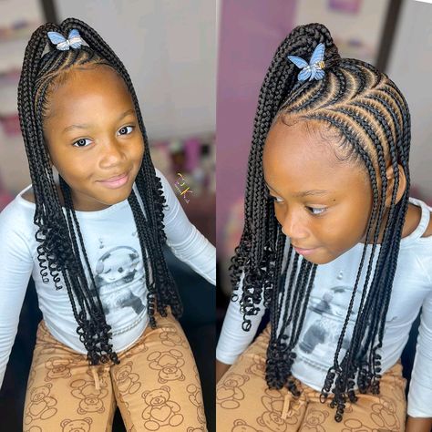 Kids Cornrow Hairstyles, Kids Natural Hair, Black Kids Braids Hairstyles, Lil Girl Hairstyles, Kid Braid Styles, Stylish Hairstyles, Toddler Hairstyles Girl, Girls Natural Hairstyles, Natural Hairstyles For Kids