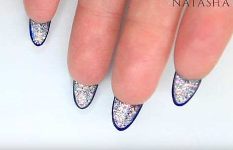 Nail Underside, Underside Nail Art, Underside Nails, Bad Idea, Crystal Nails, Blue Velvet, Beautiful Nails, Nail Design, Art Ideas