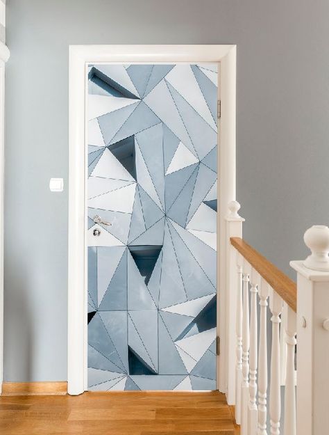 Architecture Door Mural-Buildings & Landmarks,Cityscapes-Eazywallz Bedroom Door Painting, Door Paintings, Painted Bedroom Doors, Door Painting Ideas, Architecture Door, Bedroom Door Decorations, Painted Bedroom, Door Painting, Door Mural