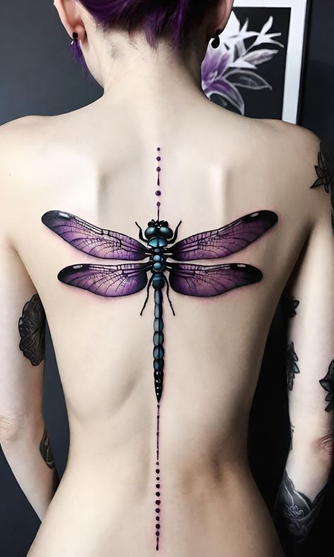 Trippy Dragonfly Tattoo, Gothic Dragonfly Tattoo, Dragonfly Wings Tattoo, Colorful Dragonfly Tattoo, Dragonfly Chest Tattoo, Dragonfly Drawing Tattoo, Dragonfly Tattoo For Women, Message Tattoo, Tattoo Dragonfly