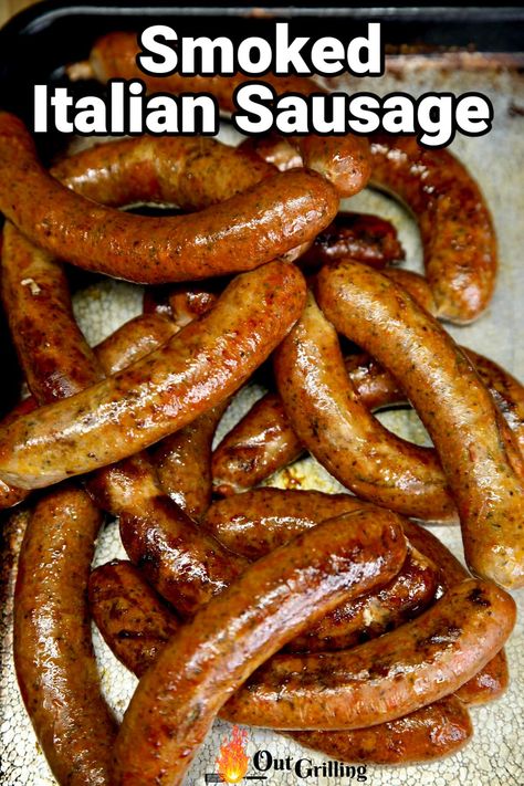 Smoked Italian Sausage, How To Make Hot Italian Sausage, Ital Sausage Recipe, Smoked Sausage On Pellet Grill, Venison Summer Sausage Recipe Smoked, Mild Italian Sausage Link Recipes, Hot Italian Sausage Recipes, Snack Stick Recipe, Sausage Making Recipes