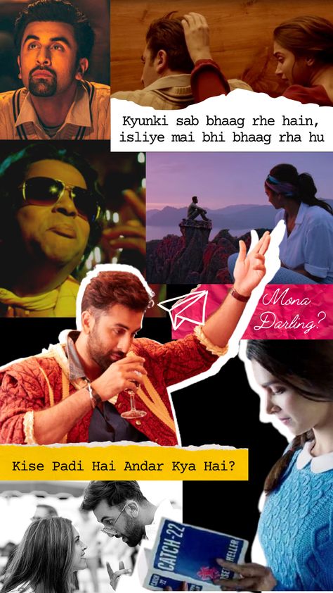 Tamasha Movie Poster, Retro Bollywood Wallpaper, Vintage Bollywood Aesthetic Wallpaper, Tamasha Dialogues, Tamasha Movie Art, Tamasha Movie Wallpapers, Filmy Wallpaper, Tamasha Movie Aesthetic, Tamasha Movie Quotes