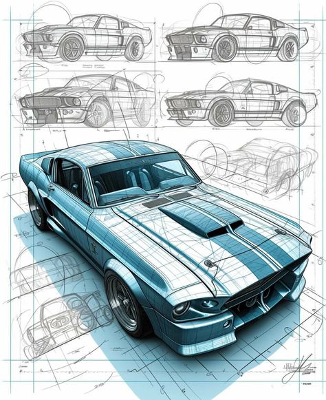 Car Angles Drawing, Car Parts Illustration, Classic Car Sketch, Luxury Car Drawing, Concept Car Design Sketches, Automotive Design Sketch, Car Drawing Reference, How To Draw A Car, Racing Car Drawing