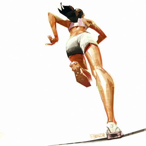 Running Drawing, Running Illustration, Running Pose, Running Art, Person Running, Action Pose Reference, Anatomy Poses, Perspective Art, Sport Illustration