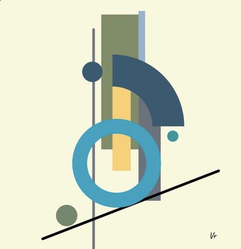 Geometric Composition, Geometric Shapes Art, Geometric Design Art, Bauhaus Art, Bauhaus Poster, Design Basics, Abstract Digital Art, Architecture Concept Drawings, Abstract Composition