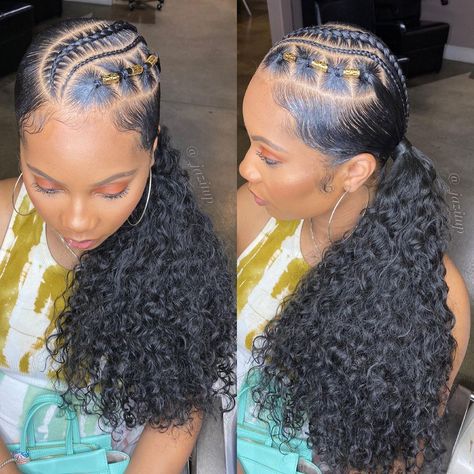 Parking Gel Hairstyle, Packing Gel Styles, Parking Gel Hair Styles For Ladies, Parking Gel, Weave Ponytail Styles, Hair Styles For Ladies, Loose Braid Hairstyles, Styles Ponytail, Easy Braid Styles