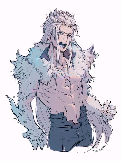 Werewolf Character Design Male, Werewolf Art Male, Monster Boy, Anime Guy, Werewolf Art, Characters Design, Best Anime, Anime Wolf, Anime Pics