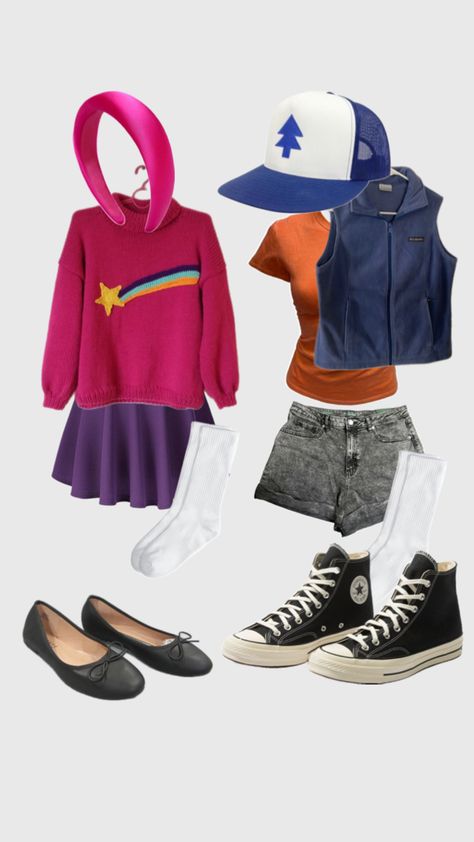 Twin Day Outfits For School, Cartoon Inspired Outfits, Twin Day Spirit Week, Twin Day Outfits, Twin Day, Outfits For School, Day Outfits, 90s Outfit, Spirit Week