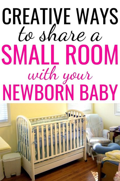 Crib Set Up In Parents Room, Multipurpose Nursery Guest Rooms, Sharing A Room With A Newborn, Sharing A Room With Baby, Nursery Ideas In Parents Room, Shared Nursery With Parents Small Room, Small Space Baby Organization, Shared Baby Room With Parents, Mom And Baby Room Shared Ideas