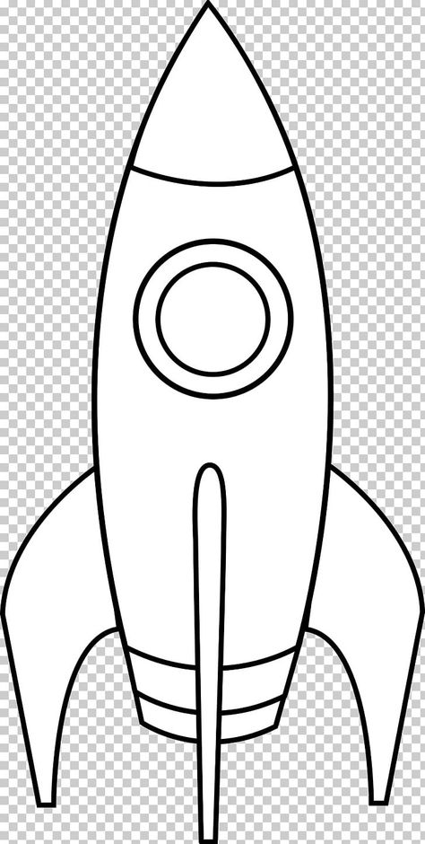 Simple Spaceship, Printable Rocket Ship, Rocket Ship Birthday Party, Printable Rocket, Rocket Drawing, Vintage Spaceship, Spaceship Drawing, Black And White Png, Stars Universe