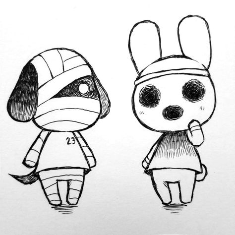 Animal Crossing Drawings Villager, Acnh Drawing Ideas, Coco Animal Crossing Fan Art, Animal Crossing Characters Drawing, Animal Crossing Coco Fanart, Animal Crossing Drawings Easy, Animal Crossing Character Base, Animal Crossing Base Drawing, Acnh Lucky