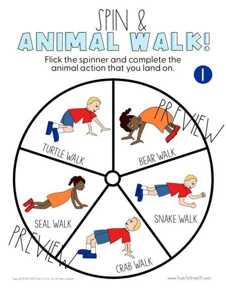 | Gross Motor | Therapy Resources | Tools To Grow, Inc. Gross Motor Skill Activity Preschool, Football Gross Motor Activities, Motor Lab Activities, Animal Walks Occupational Therapy, Pediatric Gross Motor Activities, Praxis Activities Occupational Therapy, Animal Walks For Kids, Gross Motor Occupational Therapy, Occupational Therapy Obstacle Course