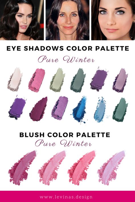 Pure Winter Color Palette and Wardrobe Outfit Ideas | 16 Seasonal Color Types Outfit Color Schemes, True Winter Palette, True Winter Makeup, Color Analysis Winter, 2024 Health, True Winter Color Palette, Winter Skin Tone, Makeup Recommendations, Winter Lip Color