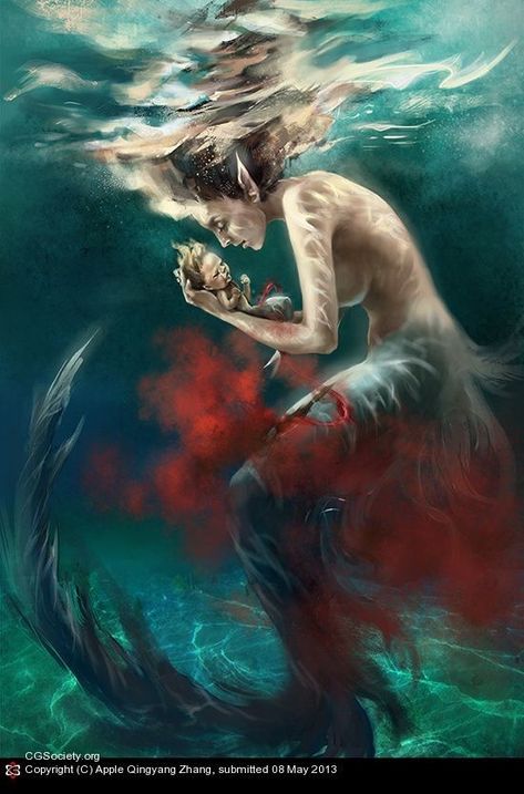 Mermaid Kisses, Water Nymphs, Mermaids And Mermen, Mermaid Life, Arte Fantasy, Mermaid Art, A Mermaid, Magical Creatures, Sirens