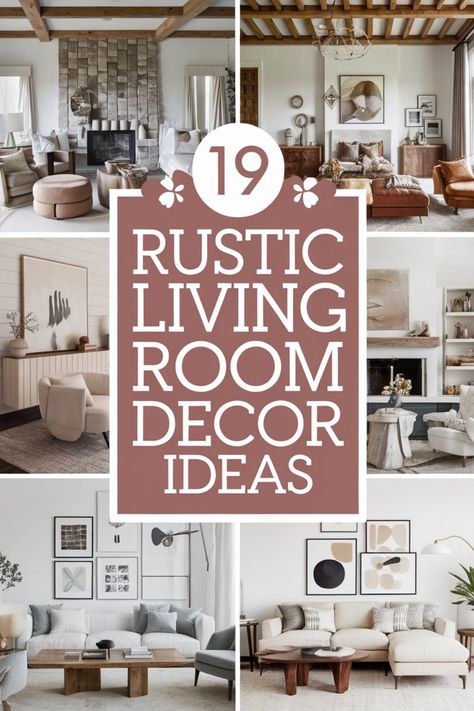 Collage of cozy rustic living room decor featuring neutral tones and wooden elements. Ikea Rustic Living Room, Ikea Rustic, Victorian Living Room Decor, Rustic Living Room Decor, Western Living Room Decor, Western Living Room, Wood Coffee Tables, Victorian Living Room, Vintage Bookshelf