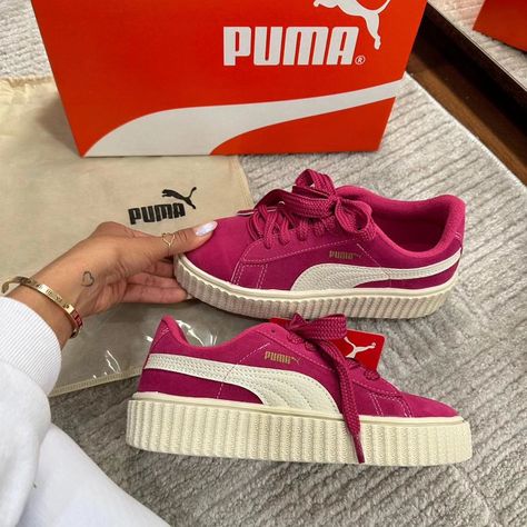 2024 Sneakers, Pink Puma Shoes, Trendy Womens Shoes, Pretty Shoes Sneakers, Shoes Outfit Fashion, Shoes Too Big, Shoe Inspiration, Girly Shoes, Shoe Inspo