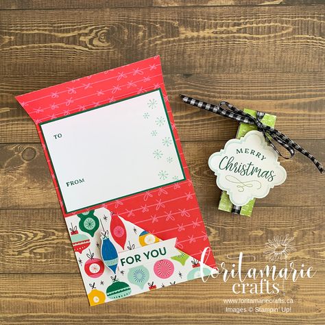 Celebrate Everything Dsp, Gift Card Holders Stampin Up, Papercraft Christmas Cards, Kids Birthday Card, Christmas Gift Tags Handmade, Celebrate Everything, Cute Craft, Gift Cards Money, Christmas Gift Card Holders