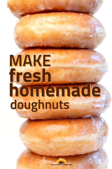 Bake crowd pleasing fresh donuts with simple cake, yeast, or gluten free recipes. #homemadedonuts #homemadedoughnuts #freshbakeddonuts #scratchbaking #bakedgoods #reciperoundup #recipecollection Homemade Doughnut Recipe Easy No Yeast, Doughnut Holes Recipe Easy, Quick Donut Recipe, Home Made Donuts Recipe, Yeast Doughnut Recipe, Doughnut Dough Recipe, Yeast Donuts Recipe, Yeast Donut Recipe, Donut Recipe Easy