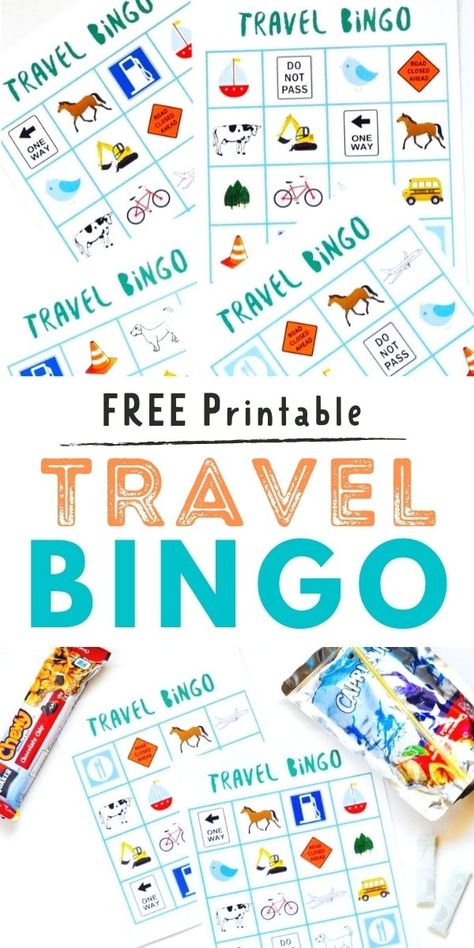 A FREE printable travel bingo game to keep the kids busy on family vacation! Kids will love finding the objects on the cards from the car. Car Bingo, Car Activity, Kid Travel Kit, Free Board Games, Travel Bingo, Bingo Games For Kids, Bingo For Kids, Bingo Cards Printable, Printables Free Kids