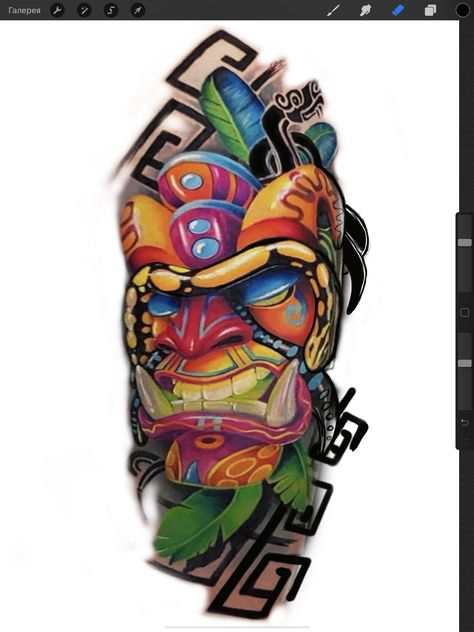 Colourful Tattoo Ideas For Men, New School Tattoo Designs For Men, Colour Tattoo Men, Full Color Tattoo Design, Neotrad Tattoo Design, Neo Traditional Tattoo Design, Traditional Owl Tattoos, Koi Tattoo Sleeve, Japanese Tattoos For Men