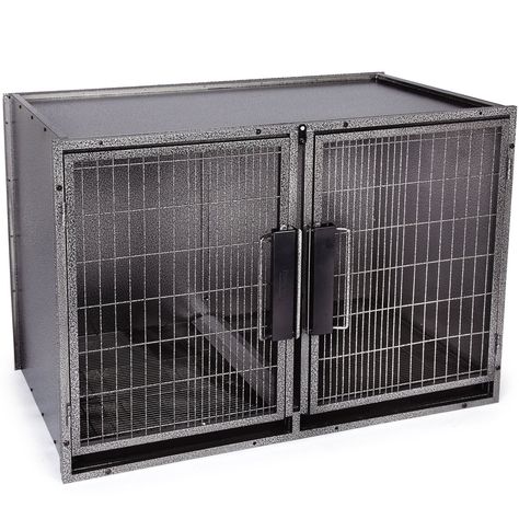 Pet Studio Proselect Modular Kennel Dog Crate in Graphite -- Check this awesome product by going to the link at the image. (As an Amazon Associate I earn from qualifying purchases) Cheap Dog Houses, Igloo Dog House, Luxury Dog House, Dog House Plan, Metal Dog Kennel, Plastic Dog House, Insulated Dog House, Custom Dog Houses, Heavy Duty Dog Crate