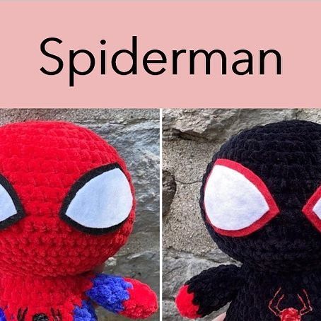 Lindsay on Instagram: "Free Spiderman pattern!! 🕷️🕸️ Be sure to tag me if you use this pattern! Swipe to the end to see my testers’ awesome creations! ❤️💙🖤 • • • • • Please do not sell or copy this pattern in any way. #crochet #amigurumi #freepattern #freecrochetpattern #crochetspiderman" Free Crochet Spiderman Patterns, Spiderman Free Crochet Pattern, Crochet Spiderman Amigurumi Free Pattern, Crochet Patterns Spiderman, Spiderman Amigurumi Pattern Free, Crochet Spiderman Free Pattern, Marvel Crochet Patterns Free, Spider Crochet Pattern Free, Spiderman Crochet Pattern Free