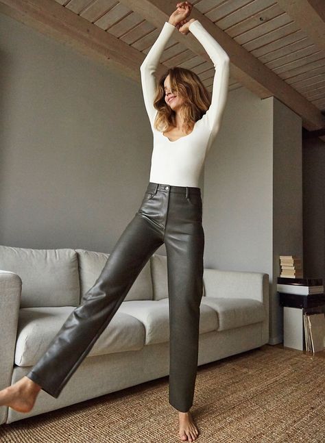 Vegan Leather Pant, Leather Pants Style, Melina Pant, Vegan Leather Pants, Bad To The Bone, Black Lives Matter Movement, Leather Pant, Fun Pants, Denim Leggings