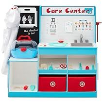 Daycare Toys, Medical Mysteries, Doctor Play Set, Preschool Library, Daycare Design, Play Corner, Doctor Costume, Playing Doctor, Doctor's Office