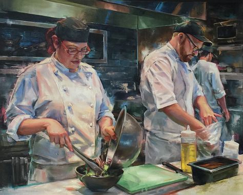 Patricia Bellerose – Koyman Galleries Anime Crown, Chef's Salad, Punk Anime, Cook Art, Figure Drawings, Culinary Art, Group Of Seven, Dream Land, Food Painting