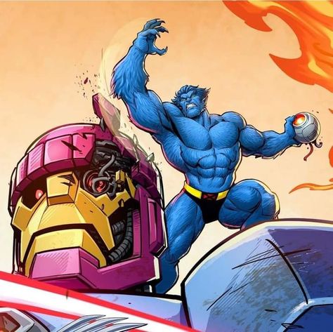 The Beast Xmen, Beast Xmen Art, Beast X Men, X Men Beast, Beast Xmen, Superhero Concept, Hank Mccoy, Patrick Brown, Beast Marvel