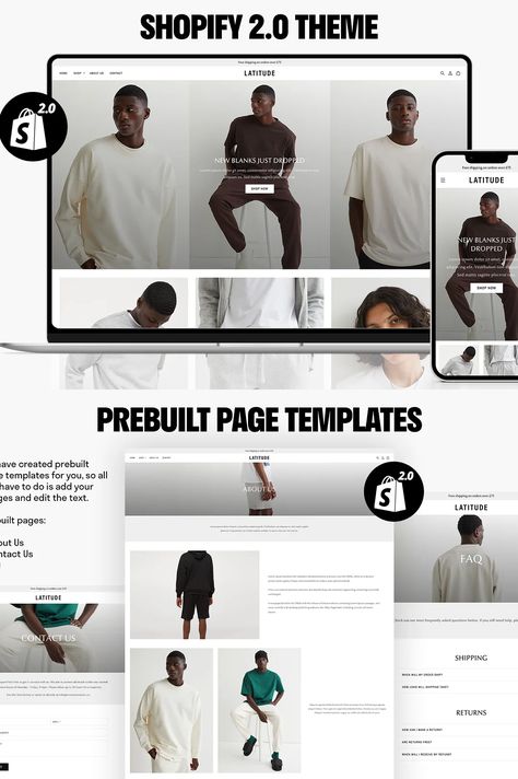 Shopify Theme | Luxury Streetwear, Templates Luxury Brochure, Theme Template, An Aesthetic, Media Kit, Fear Of God, Shopify Theme, Page Template, Brand Guidelines, Fashion Shop