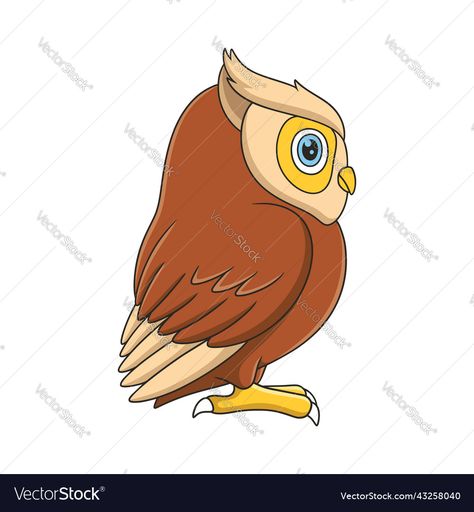 Owl Side View, Owl Profile, Cartoon Side View, Drawing Side View, Owl Drawing, Owl Illustration, Owls Drawing, Side View, Profile Picture