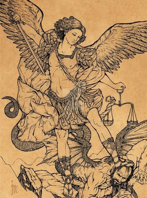 Archangel Michael Tattoo, St Michael Tattoo, Archangel Tattoo, St Michael The Archangel, Michael The Archangel, Forarm Tattoos, Jesus Tattoo, Religious Tattoos, Angel Tattoo Designs