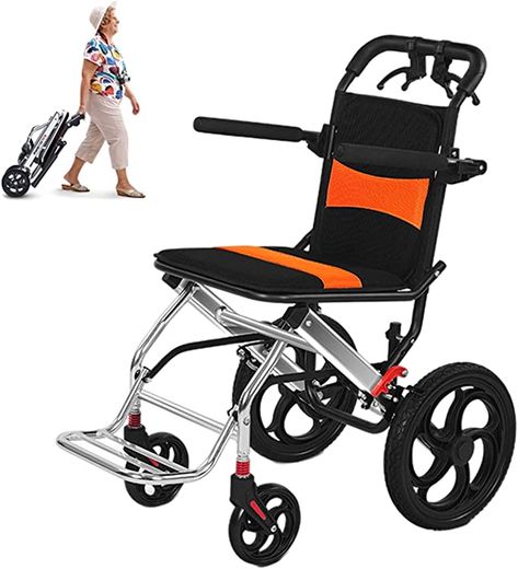 Portable Wheelchair, Transport Wheelchair, Manual Wheelchair, Single Person, Portable Travel, Wheelchair, Travel Size, Travel Size Products, Aluminium Alloy