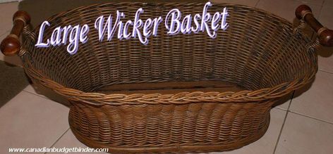 Large Wicker Basket Garage Sale Pricing Guide, Garage Sale Signs, Large Wicker Basket, Pricing Guides, Pricing Guide, Garage Sale Pricing, Budget Binder, Wicker Basket, Garage Sale