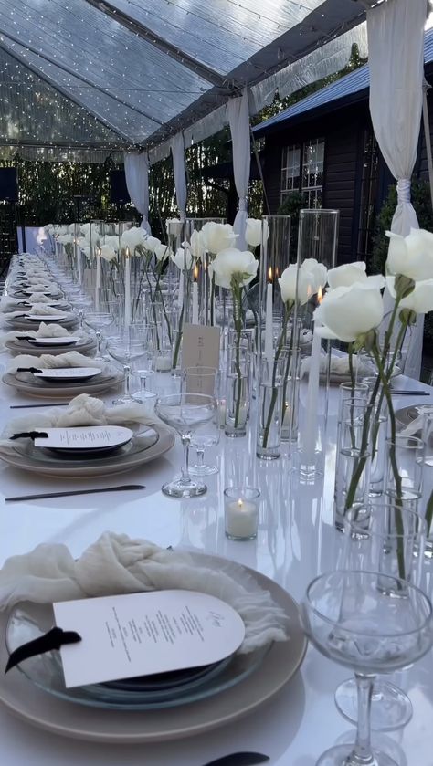 Black And White Wedding Theme, Minimalist Wedding Decor, Wedding Table Designs, Ice Sculpture, White Wedding Theme, Dream Wedding Decorations, Wedding Venue Decorations, Getaway Car, Ceremony Music