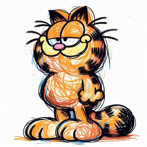 Garfield Drawing, Garfield Art, Garfield Stuff, Garfield Birthday, Best Cartoon Shows, Garfield Pictures, Garfield Images, Garfield Cartoon, Garfield Cat